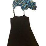 6 Degrees  short shift dress size small blue green lined new with tags Photo 3