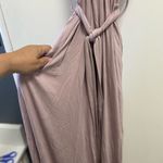 Miou muse Los Angeles women's lilac romper long flowy legs size small Gray Photo 2