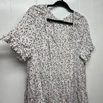 Beach Lunch Lounge Womens Floral Bohemian Romantic Cottage Peplum Top Size Lage Photo 4