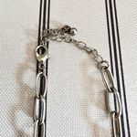 Boutique Silver Rhinestone Chunky Chain Necklace Photo 4