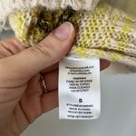 Every Fuzzy Vintage Stripe Crew Neck Long Sleeve Sweater in Women's Size S Yellow Photo 8