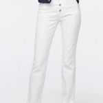 J.Crew Button Fly Vintage Straight Denim Jean White Size 33 Plus NEW Photo 2