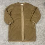 Wilfred Free Aritzia  Long Sherpa Liner Coat Womens XS Pockets Brown Jacket Photo 0
