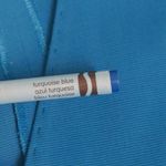 Moschino Womens A Line Dress Blue Pockets V Neck Cap Sleeve Pleated Side Zip S Photo 6