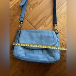 American Leather  Co.  Blue Leather Crossbody Bag Photo 12