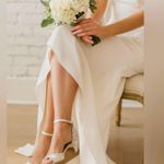 Badgley Mischka  Gillian embellished jeweled sandals bridal Photo 0