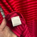 Soft Surroundings  pink striped button up hoodie L/XL Photo 4