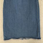 J.Crew Denim Pencil Skirt Stretch Front Slit Straight Women's Size 28 Midi L4460 Blue Photo 5