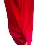 Forever 21 Red Top, Hot Pink Bottom Silky Sleeveless Tank Top w/ Top Back Button Photo 3