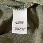 Versona  Army Green Cold Shoulder Crewneck T-Shirt Size S Small Photo 5