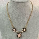 Vintage Sarah Coventry Signed Empress Gold Tone Faux Opal Pearl Necklace Photo 1