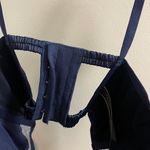 Victoria's Secret  Dream Angels Navy Blue Balconette Bustier Satin Bra Photo 3
