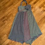 Maeve Anthropologie  Waverly One-Shoulder Dress Gingham‎ Checkered Size 4 Photo 3