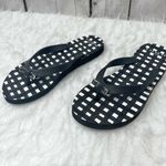 Coach Amel Flip Flop Sandals Gingham Black White Bow 5 Everyday Retro Casual Photo 3