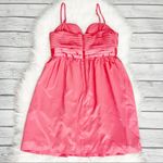 BCBGeneration  Coral Pink Satin Mini Dress with pockets Photo 2
