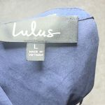 Lulus  Deep Blue One-Shoulder Romper Photo 3