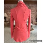 Pomelo Coral Knit Hi Low Moto Jacket XS Orange Photo 6