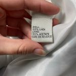 Carmen Marc Valvo  Blue Floral Beaded Boatneck Linen  Mini Dress‎ Size 8 Guest Photo 10