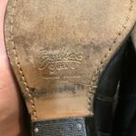 Zodiac  Heeled Cowboy Boots Size 7.5 Black Leather Womens Scallop Top Pointed Toe Photo 5