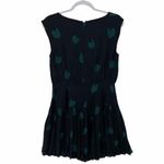 Loft Heart Print Chiffon Pleated Sleeveless Dress Photo 2