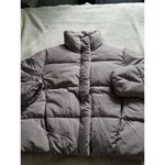 Marc Alan New York Women's High Neck Zip Front Winter Puffer Jacket Gray Size L Size L Photo 3