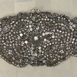 Silver Crystal Bridal Sash Belt Photo 2