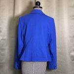 Lane Bryant  Blazer Womens 14 Royal Blue Knit Cotton Stretch Career NEW! Photo 1
