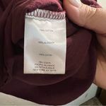 Frye & Co. Burgundy Fox Tail Heritage Raw Hem Thumb Holes Top Red Size L Photo 5