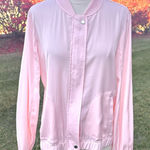Juicy Couture Women’s Full Zip Lightweight Bomber Jacket Size Large Pink / Peach Photo 0