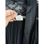 Soma  Womens Black Cool Nights Belted Exquisite Romantic Robe Lace Detail Sz L/XL Photo 5