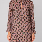 Tuckernuck Brooke Wright Designs for Pink Leopard Long Sleeve Dress XS Photo 0