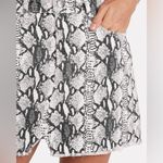 frame denim Frame Le Mini Skirt Denim Python Snake Animal Print Grey White Size 28 Photo 9