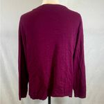 Torrid luxe cozy wine burgundy crewneck cardigan sweater size 1 Photo 2