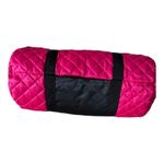 Women Pink Quilted Overnight Duffle Gym Bag Size L Photo 6