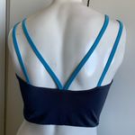 Adidas Zoe Saldana Aeroready low impact blue sports bra Photo 5