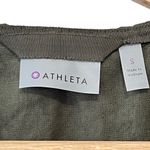 Athleta  Wanderabout 100% Linen Olive Green Utility Tunic Length Zip Vest S Photo 4
