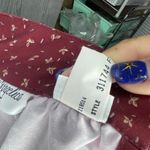 Vintage 1950s floral print Angelica apron / dress button strap home maker OS Red Photo 8