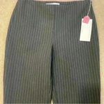 Donna Degnan NWT Women’s Size 2 Black W/ Gray Pin Stripped Straight Leg Slacks Photo 6