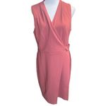 Tahari ASL Faux Wrap Sheath Dress Victorian Rose Photo 1
