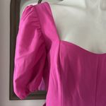 French Connection  Puff Sleeve Cutout Dress, Wild Rosa Size 10 New w/Tag $118 Photo 6