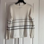 Gap Cream & Navy striped Sweater Photo 1