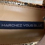 Marchez vous blue Gold Snake Nell Leather sandal Size 8 Photo 5