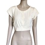 Aerie  Offline White Short Sleeve Crop Top Photo 1