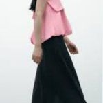 ZARA NWOT BUBBLE GUM PINK RUFFLE DETAIL STRAPLESS TUBE TOP BLOGGERS FAV Photo 2