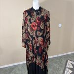 Women’s 2X Made in India Rayon Whimsigoth Vampire Grunge Dark Romantic Boho Black Size XXL Photo 1
