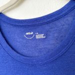 Aerie [] Blue Making Waves Oversized Linen Blend Graphic Tee T-Shirt Size Large L Photo 8