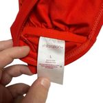 Xhilaration Asymmetrical One Strap Bikini Top Red with Gold Hardware Size L Size L Photo 3