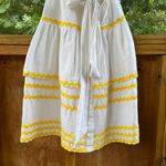 Lisa Marie Fernandez X Target White And Yellow Linen Blend Midi Dress XS. NEW Photo 8
