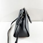 Michael Kors Selma Saffiano Leather Satchel Handbag Purse Black Photo 3