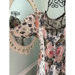 Vtg Starina Rayon Crepe Maxi Dress L Rose Garden Tea Cottagecore Feminine Prarie Size L Photo 4